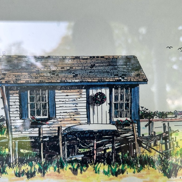 The Old Crabbers Shack, Orient, NY. Vintage 1994 Print Signed by the Artist. - Picture 4 of 12